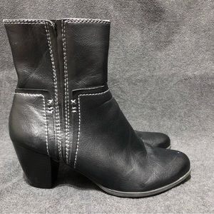 Natural Soul by Naturalizer Women’s Ankle Boots Sz 9.5 Black Heeled Zip Bootie